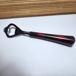 Glo-Hill Canada Bottle Can Opener MCM Cherry Bakelite Handle 7.5 in. Opener